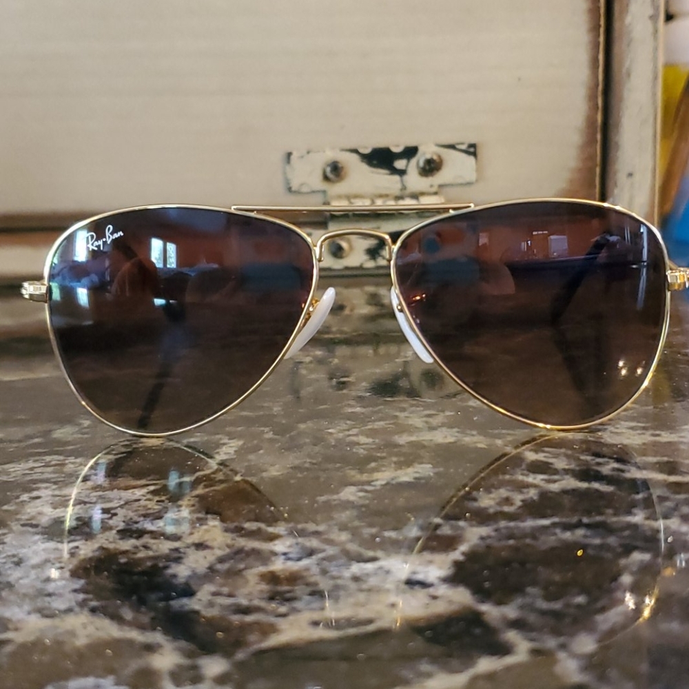 Ray Bans Aviator Sunglasses (Juniors)